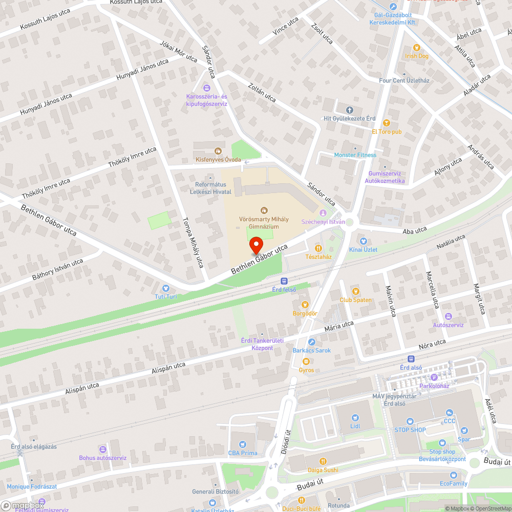 Problémás járda bejelentés helye