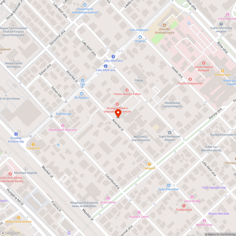 Zugló, Amerikai úti parkolás bejelentés helye