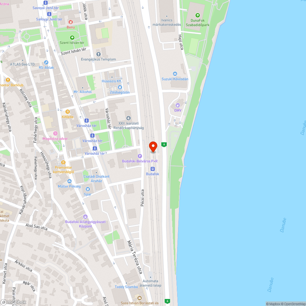 Budafok utastájékoztatás bejelentés helye