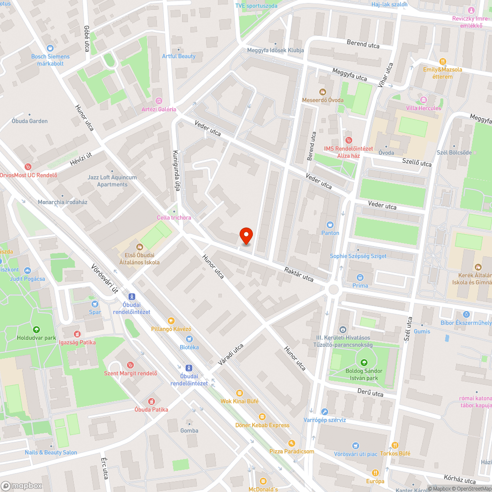 Akadálymentesítésre váró járda bejelentés helye