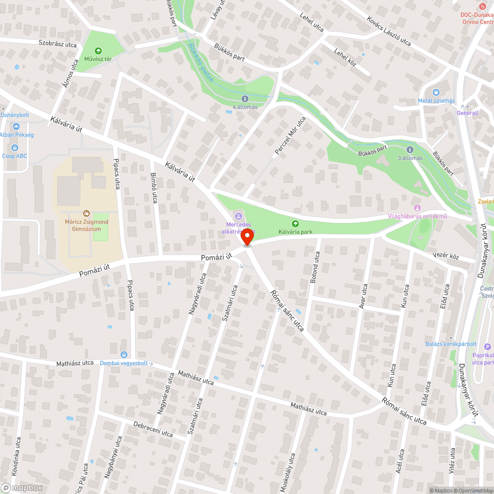 Kiégett közvilágítás bejelentés helye