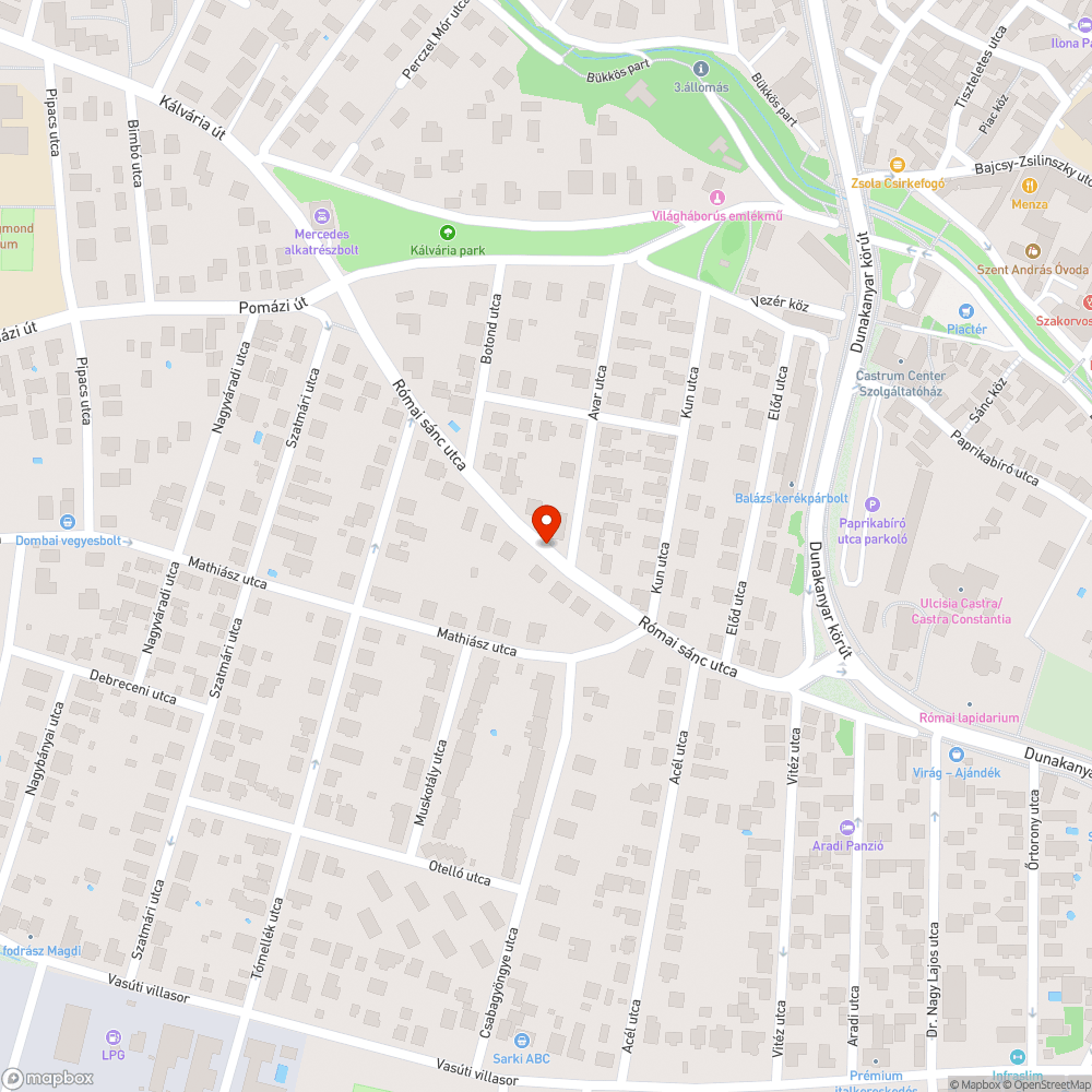 Kiégett közvilágítás bejelentés helye