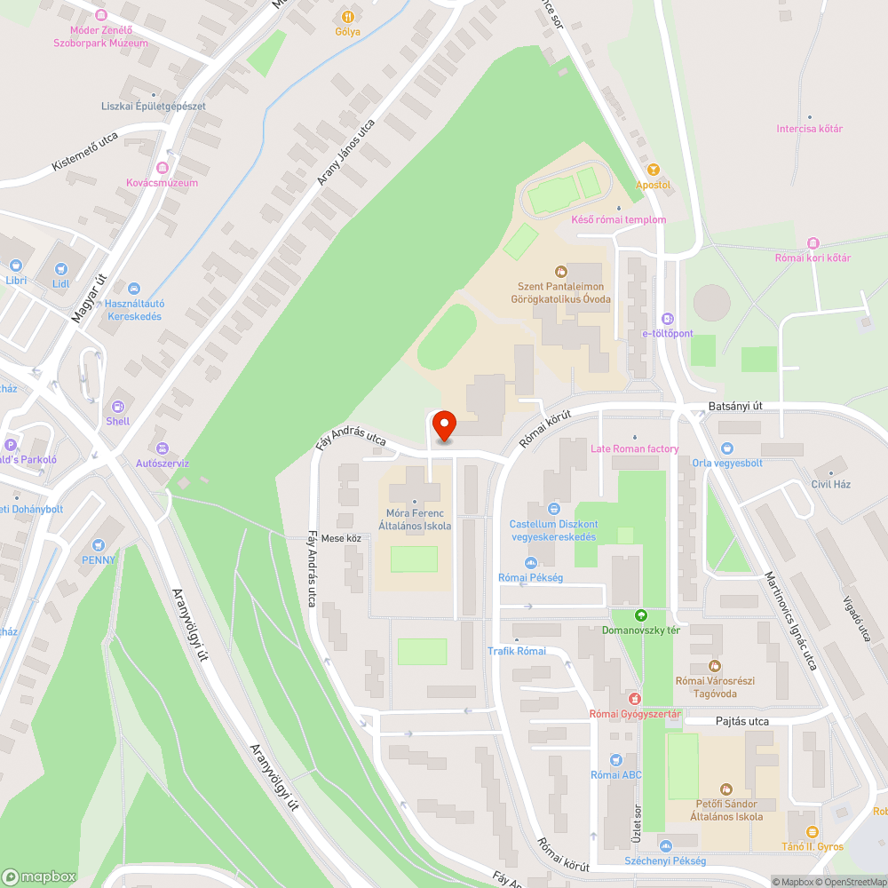 összefirkált transzformátorház bejelentés helye