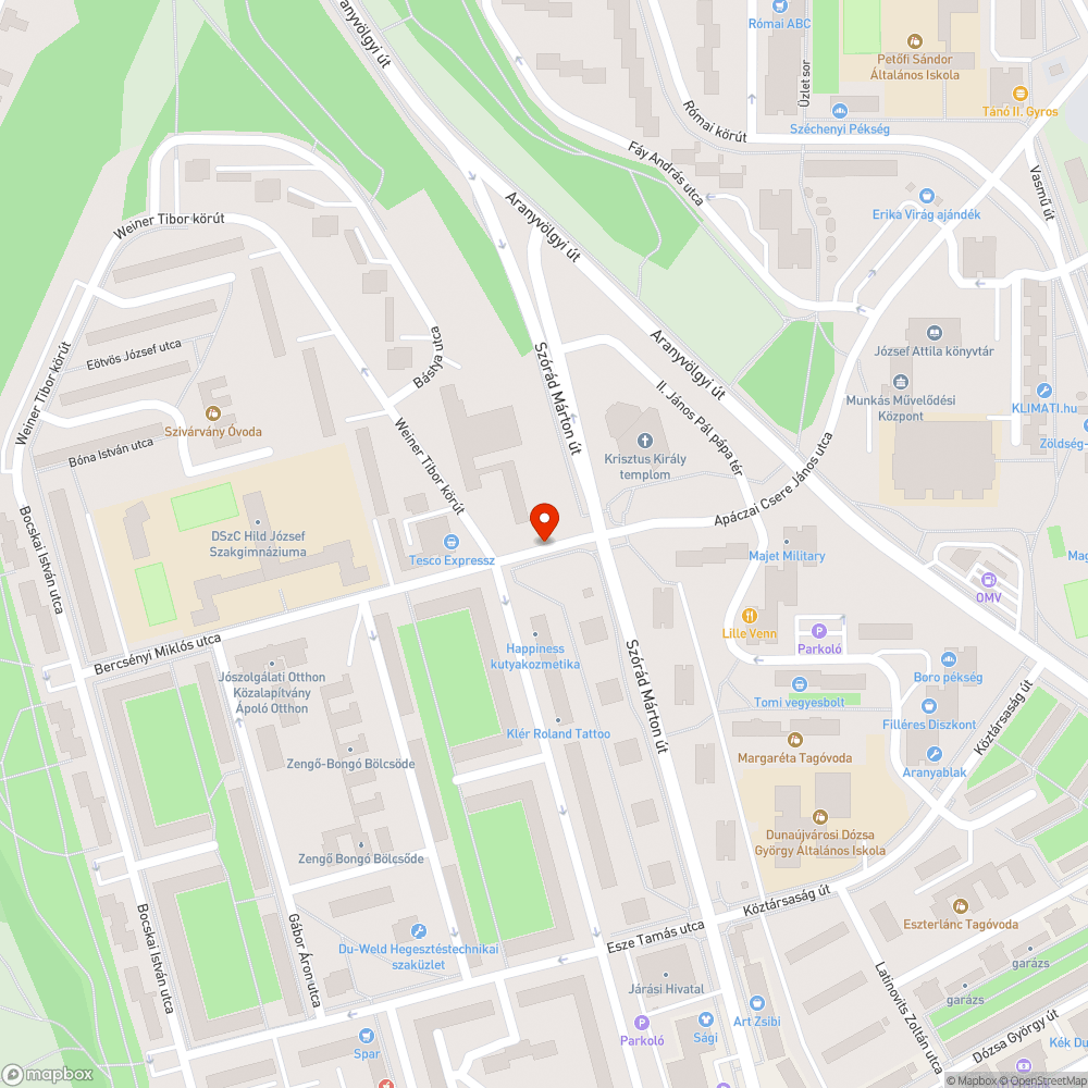 összefirkált szekrény bejelentés helye