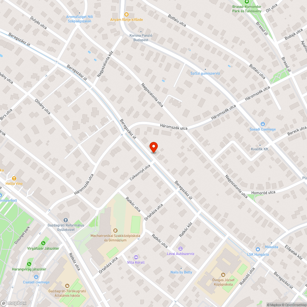 Beláthatatlan utcasarok bejelentés helye