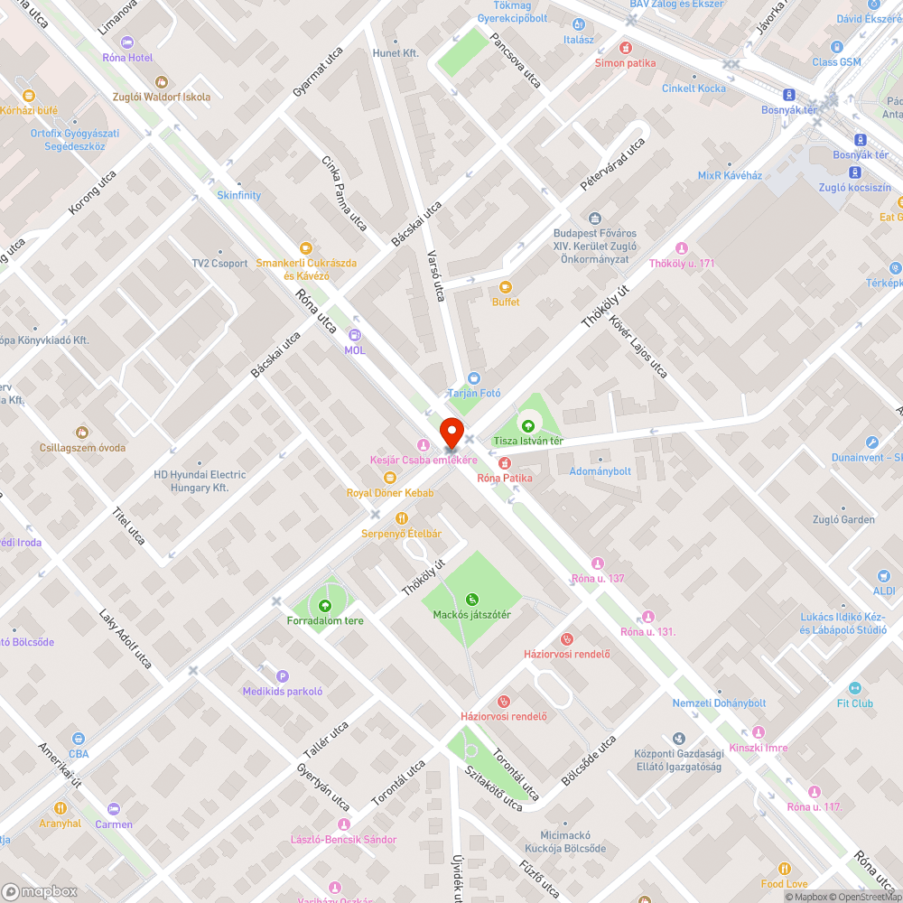 Elszakadt jelzőlámpa bejelentés helye