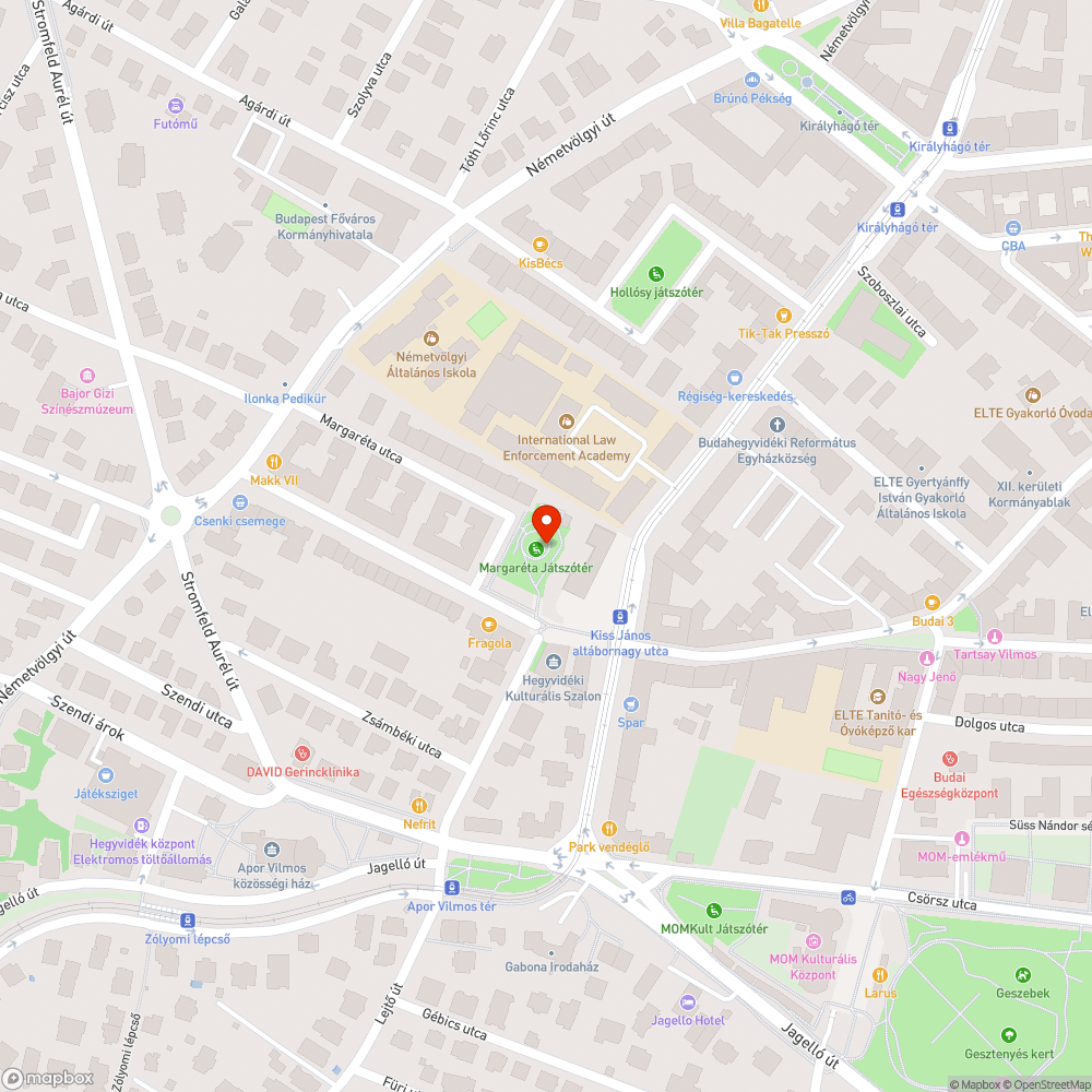 Margaréta játszótér bejelentés helye