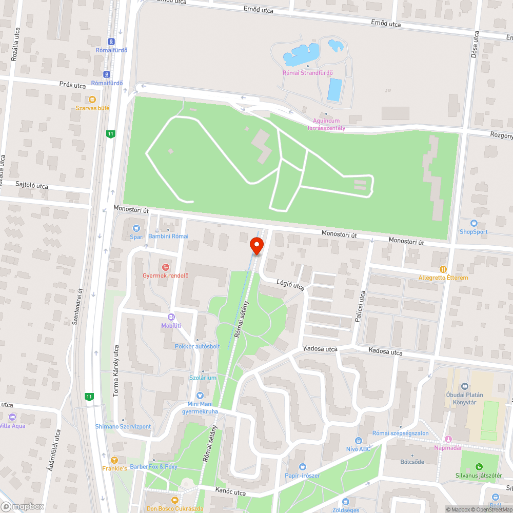 Kidőlt fa bejelentés helye