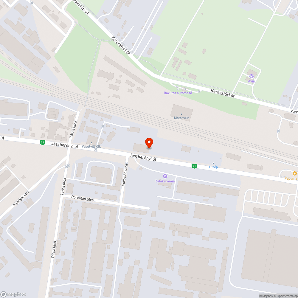 Sérült tábla bejelentés helye