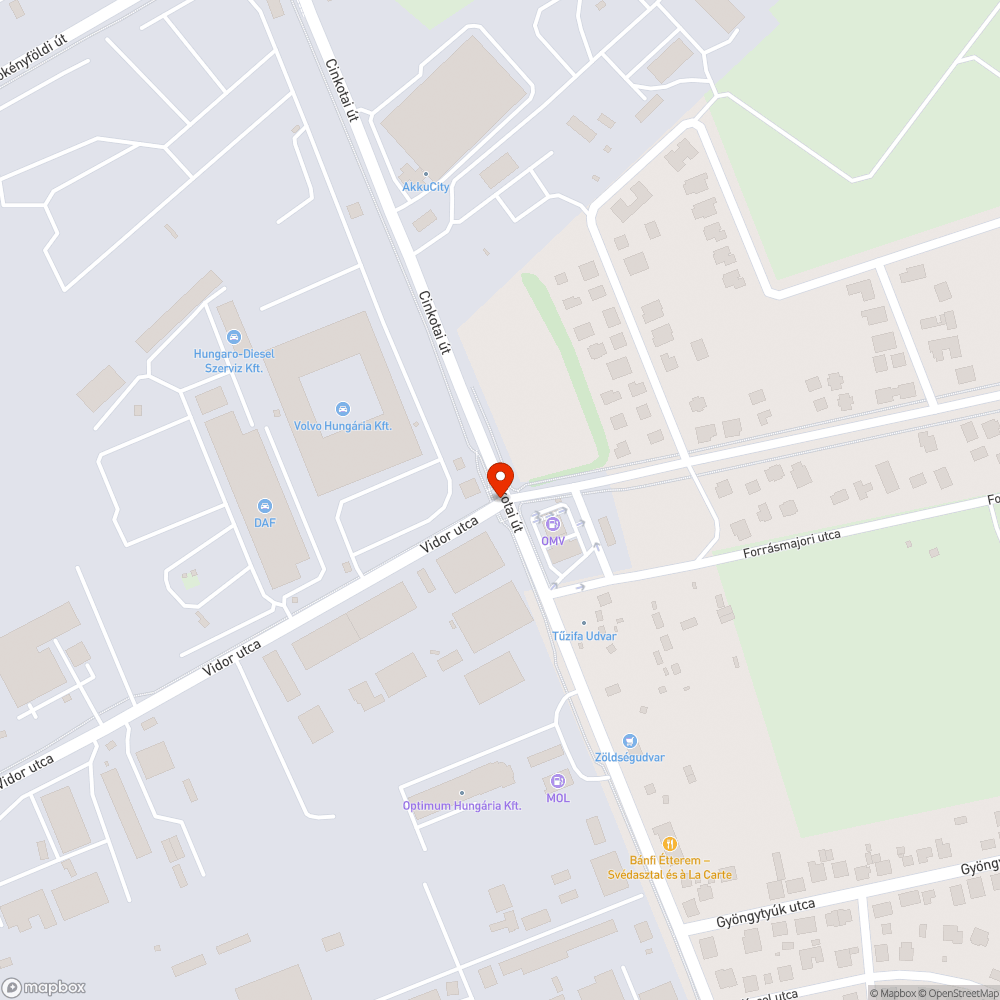 Eldugult bejelentés helye