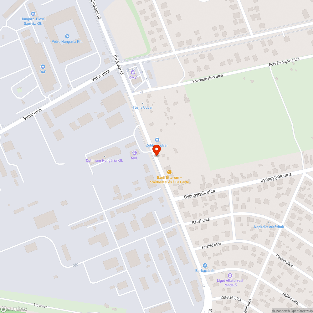 Széttört burkolat bejelentés helye