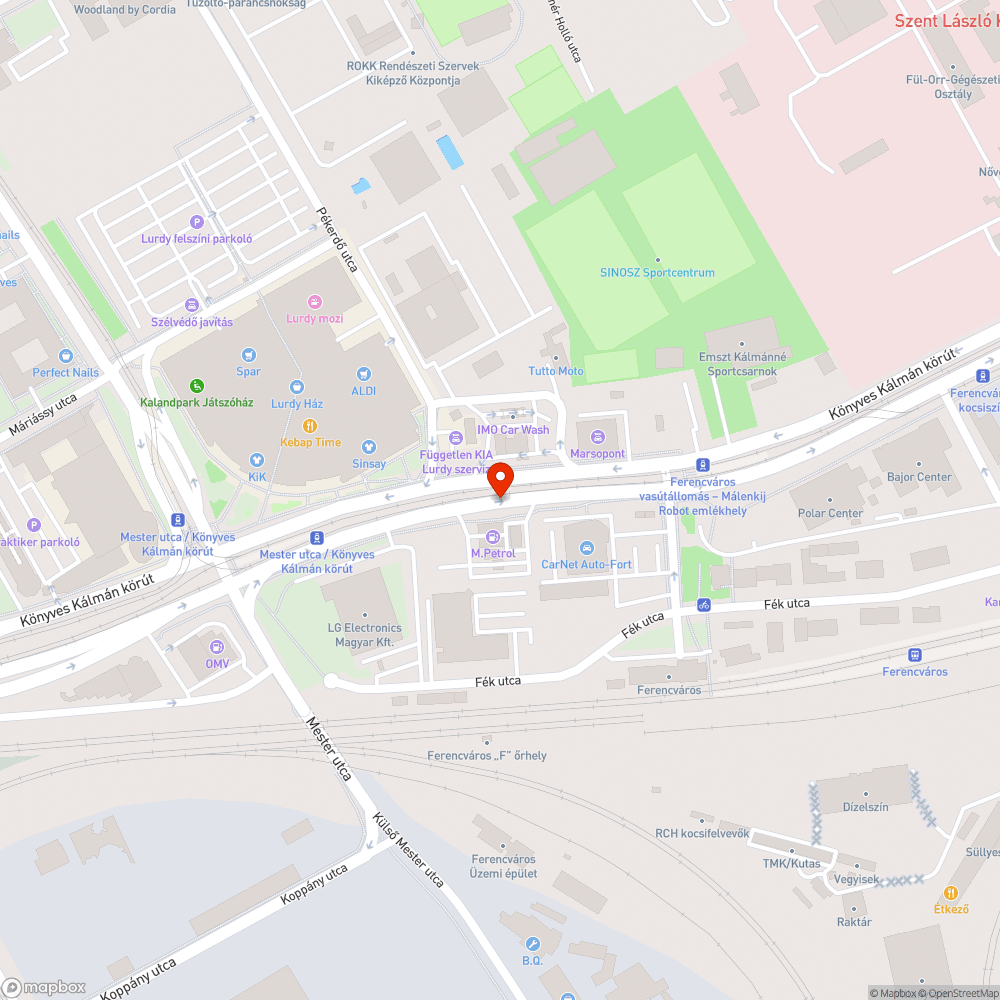 Rozoga fémkeret bejelentés helye