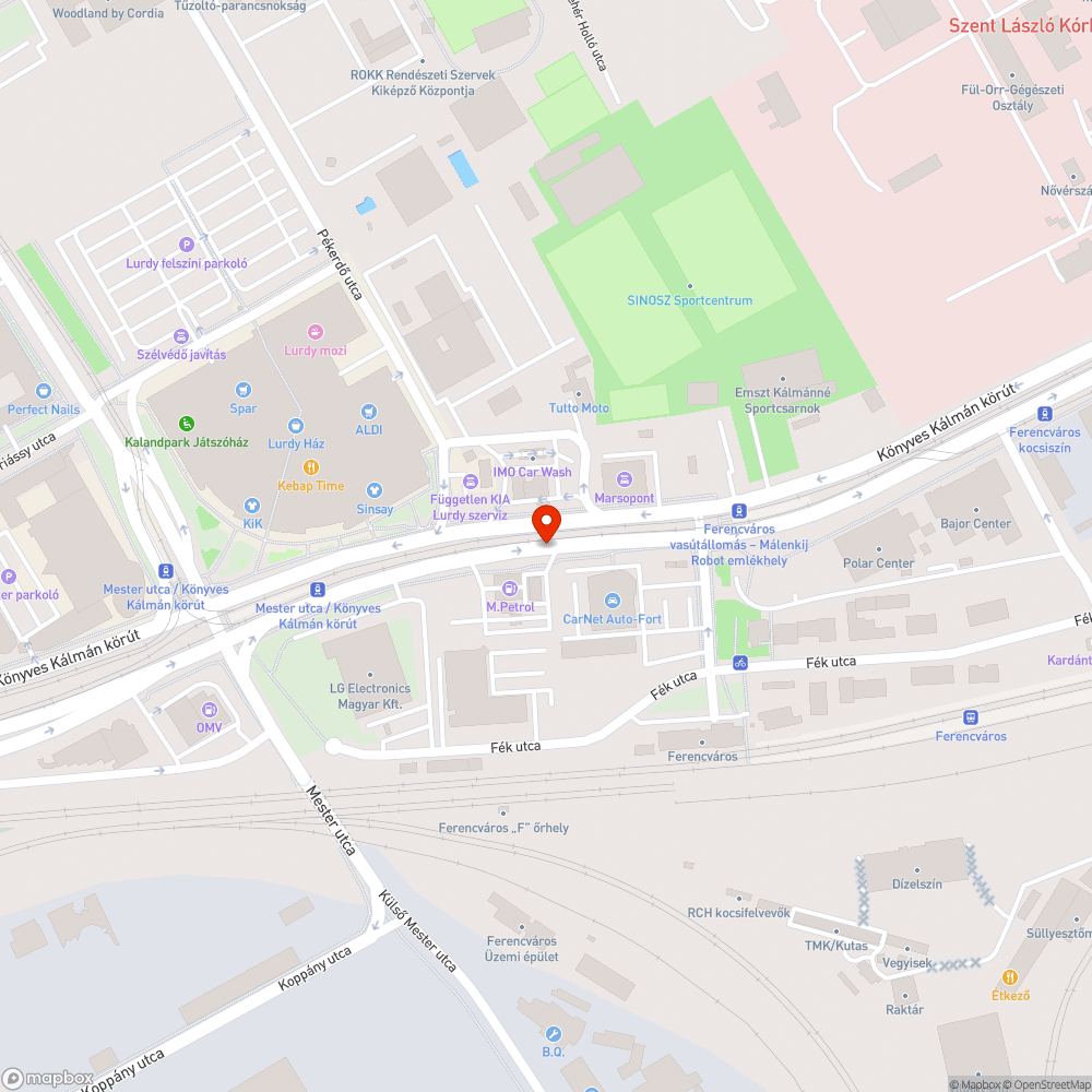 Betondarabok bejelentés helye