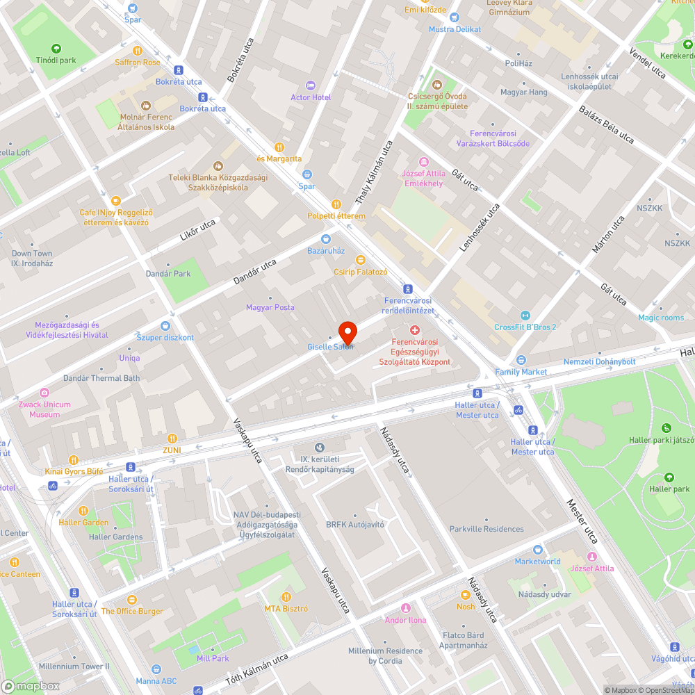 Megrongált szemetes bejelentés helye