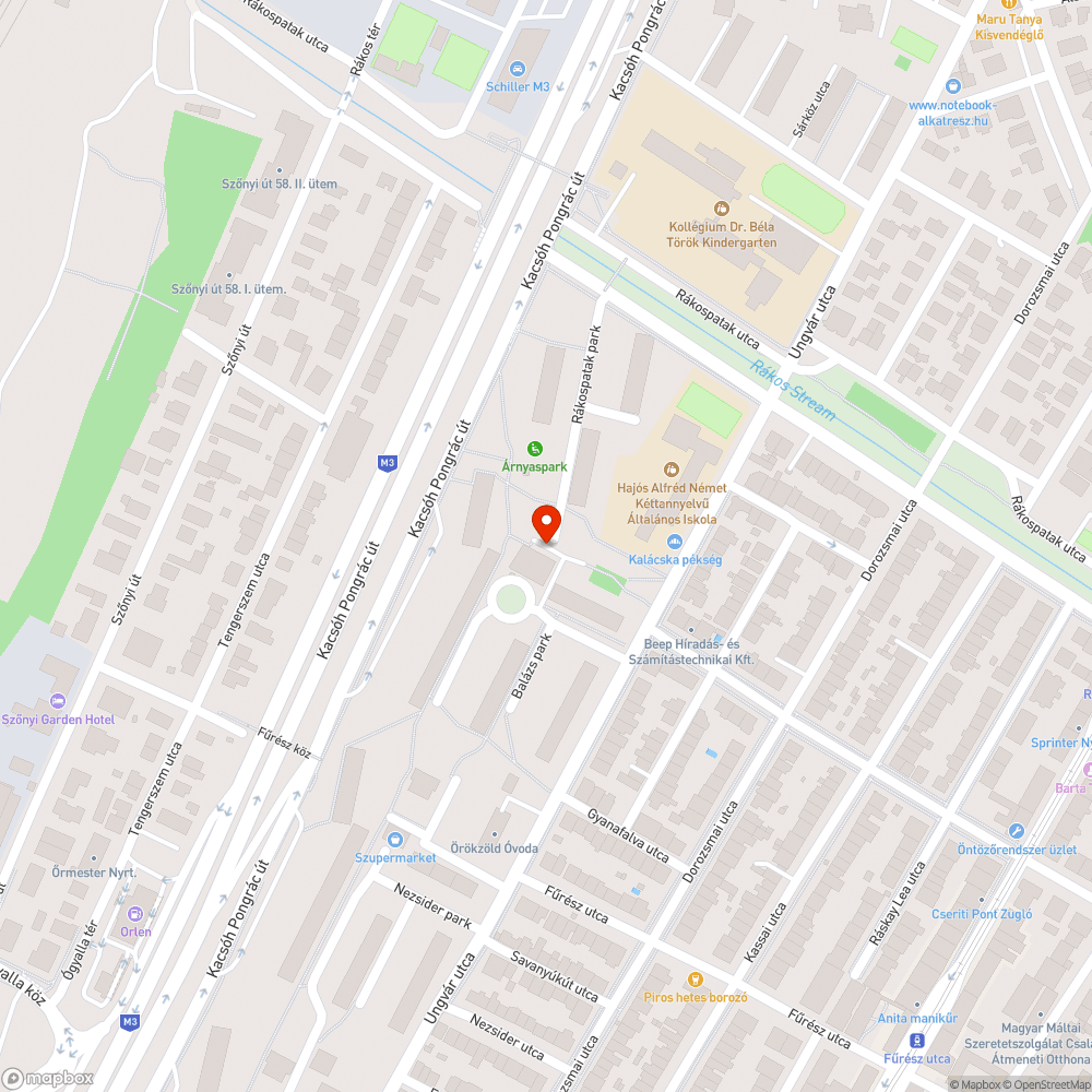 Elhagyott jármű bejelentés helye