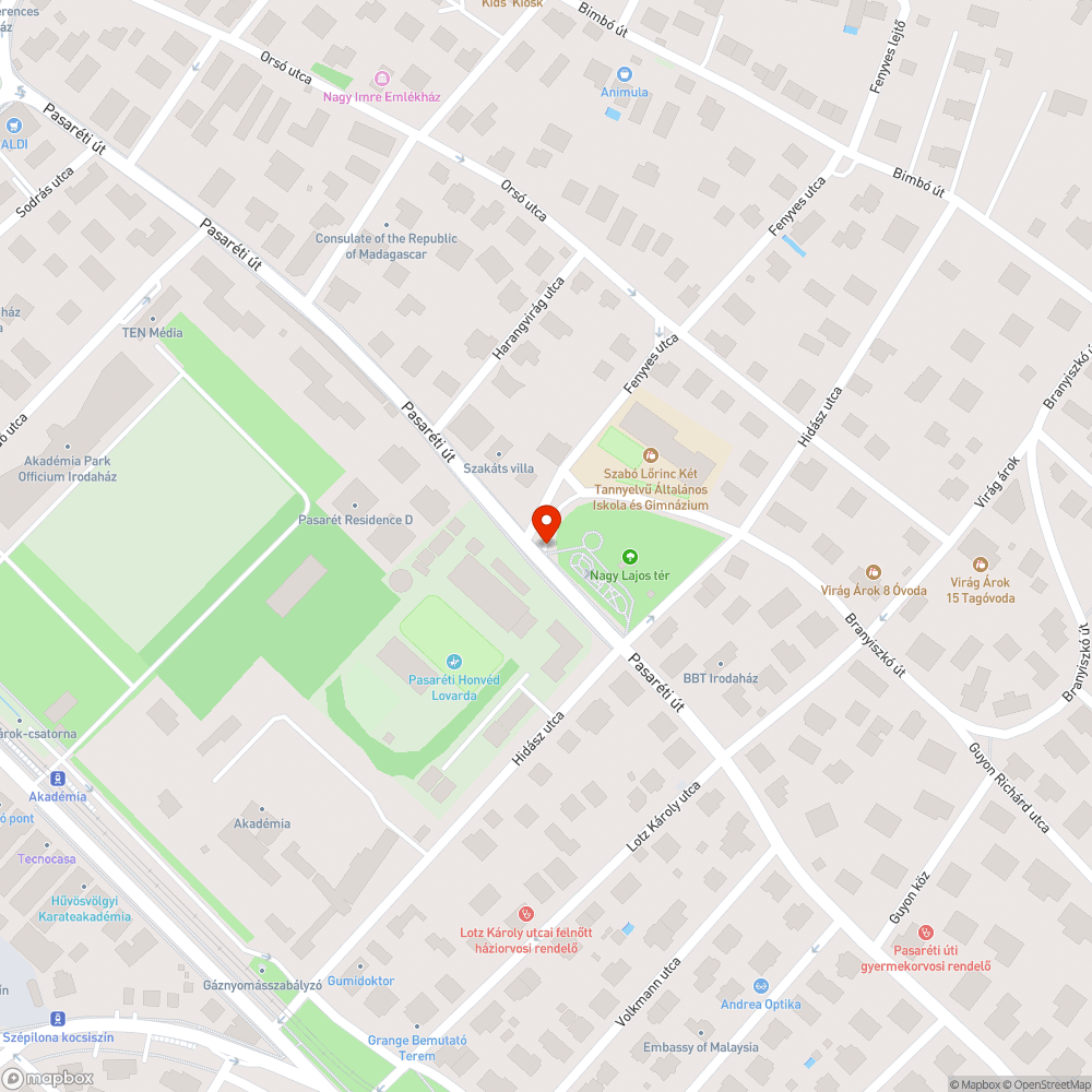 Üvegszilánkok bejelentés helye