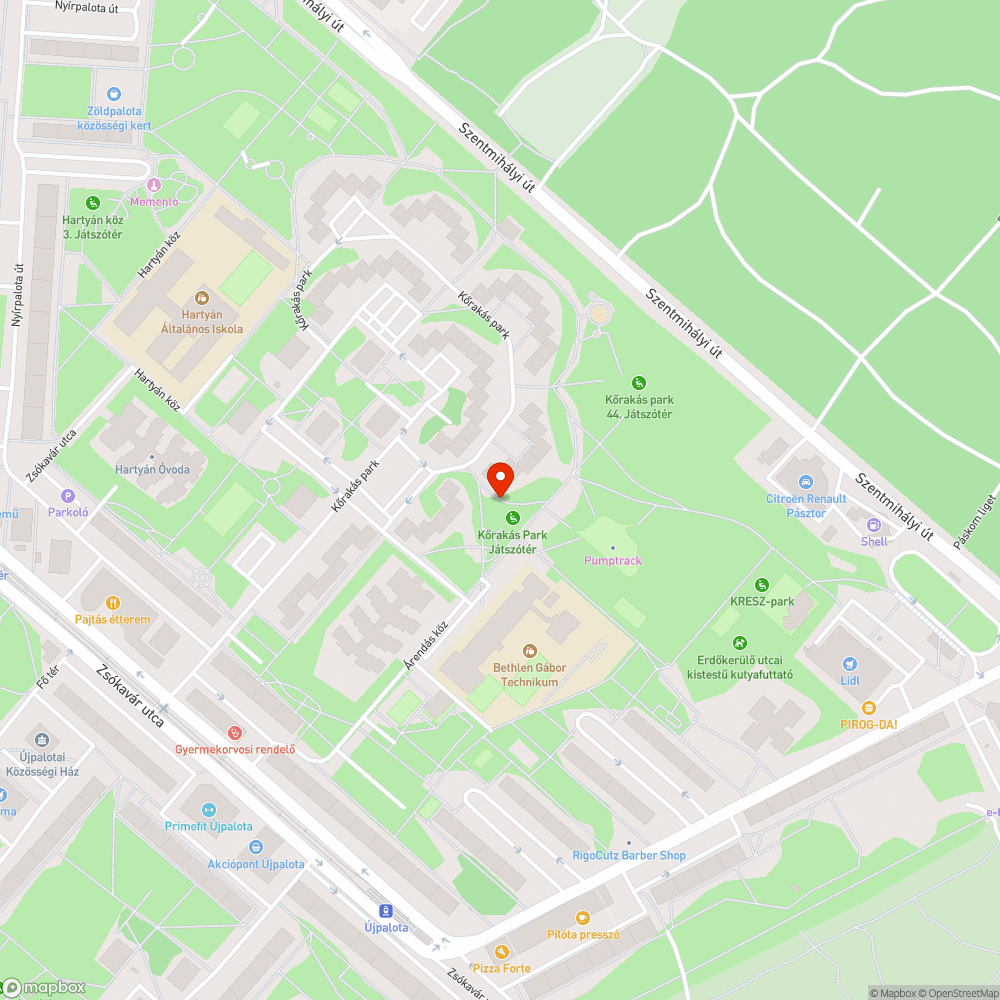 Játszótér bejelentés helye