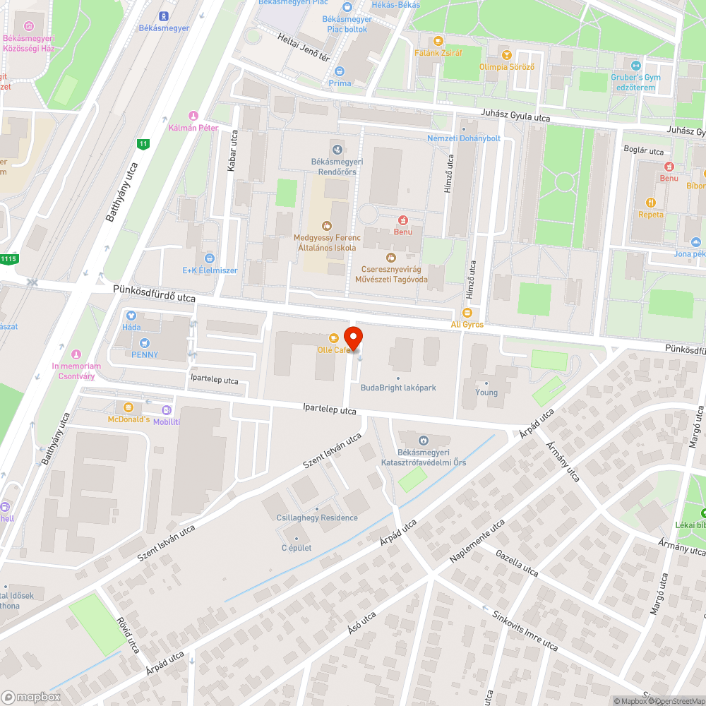 Elhagyott Alfa bejelentés helye