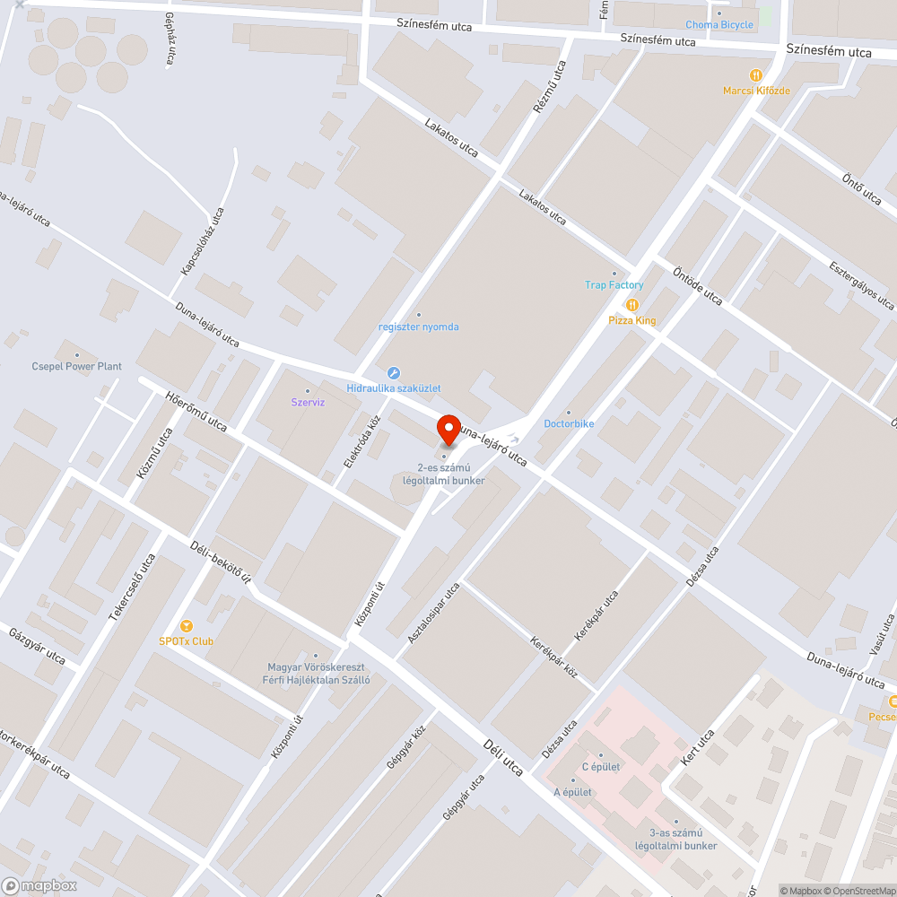 Beszakadt, eldugult víznyelő bejelentés helye