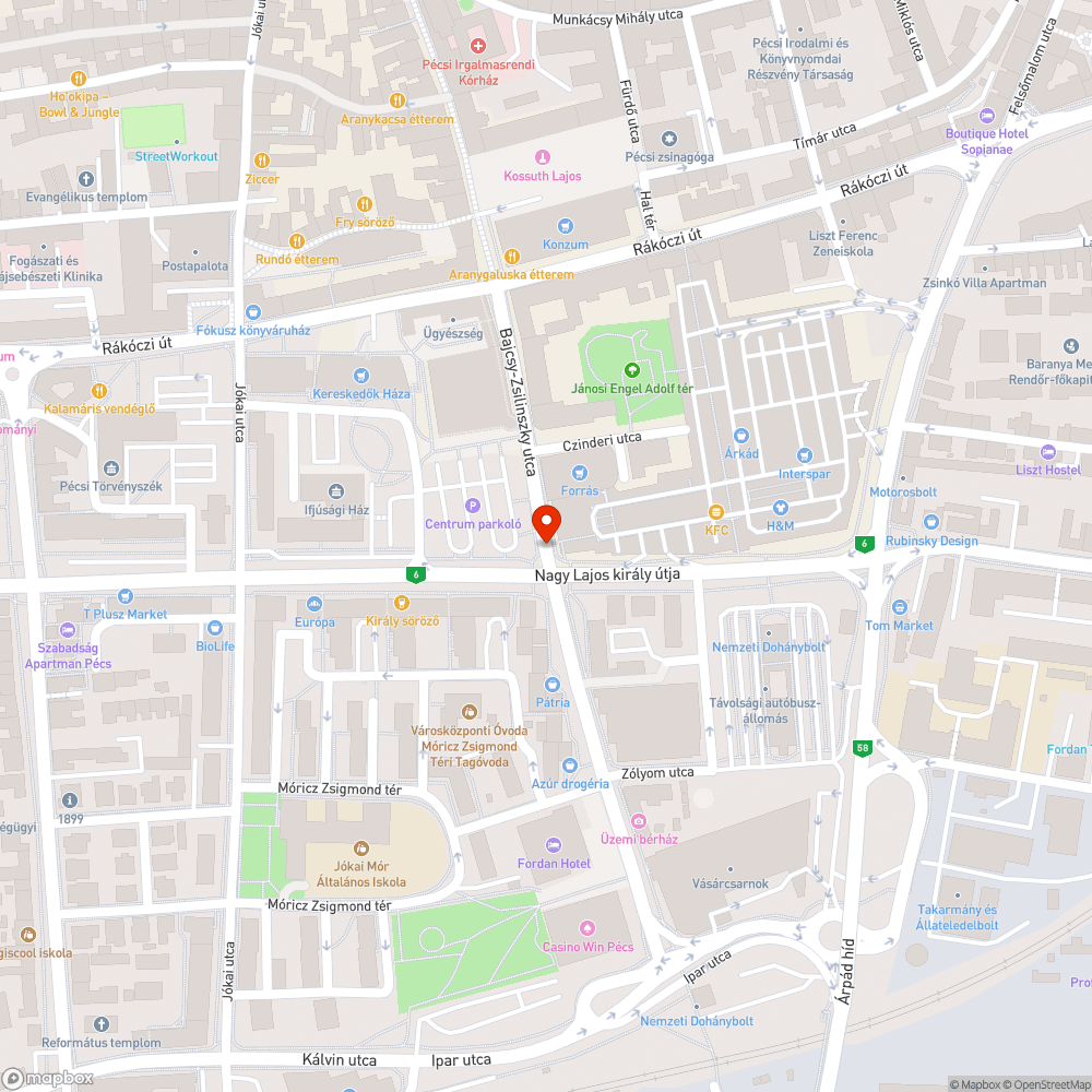 Közművesítés utáni tengelytörő kátyú bejelentés helye