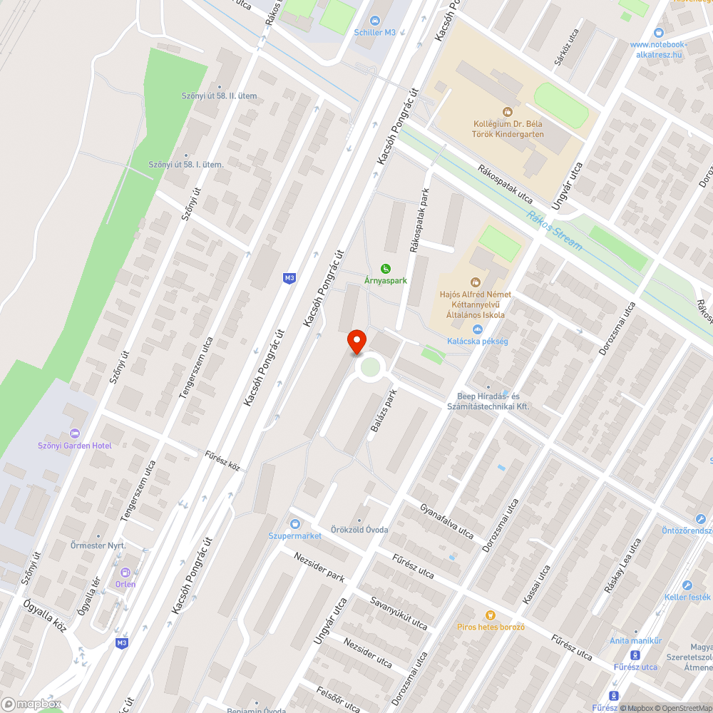 Elhagyott jármű bejelentés helye