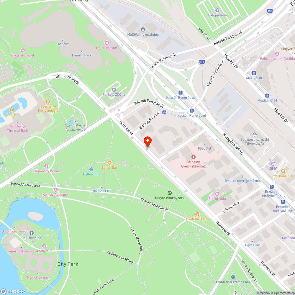 Lerobbant autó bejelentés helye