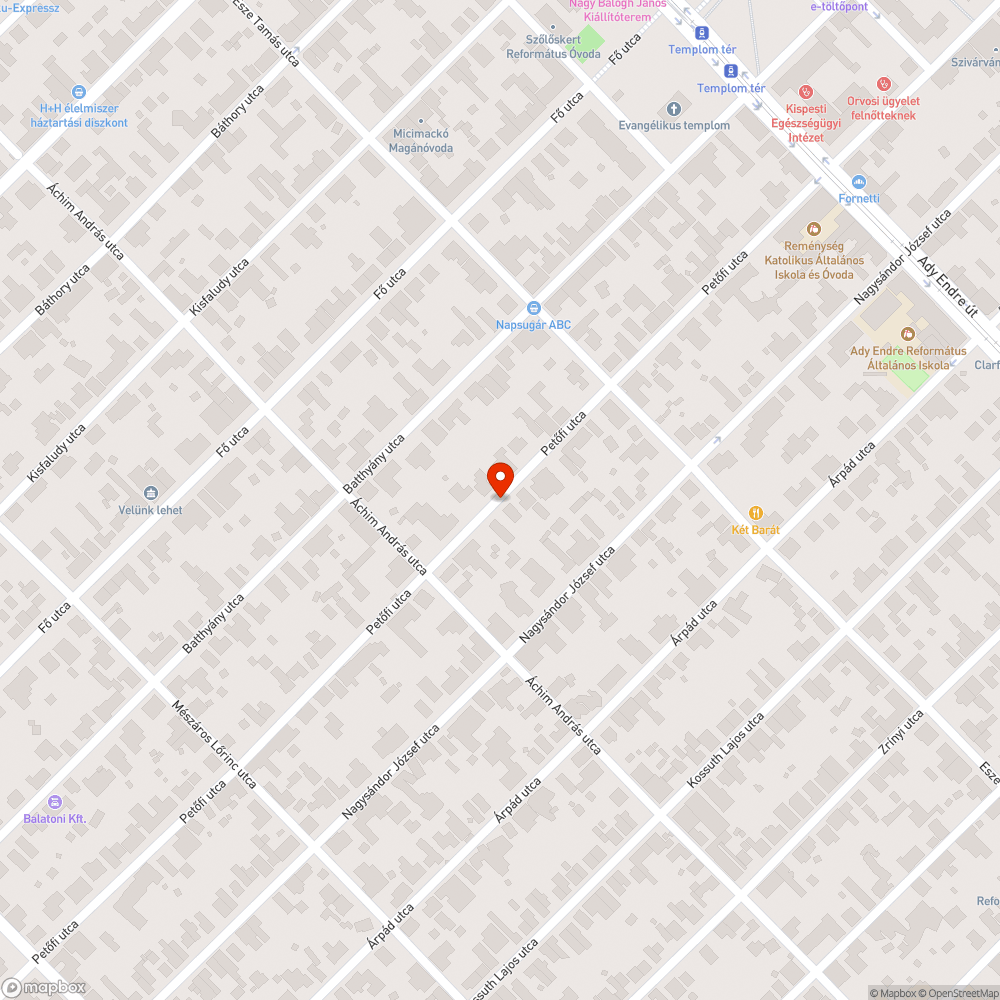 Eldugult kanális bejelentés helye