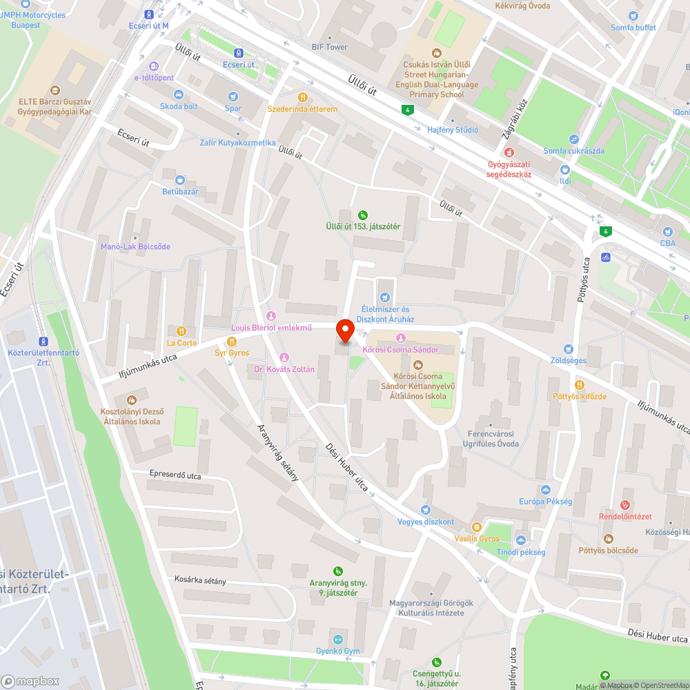 Betegeskedő fa? bejelentés helye