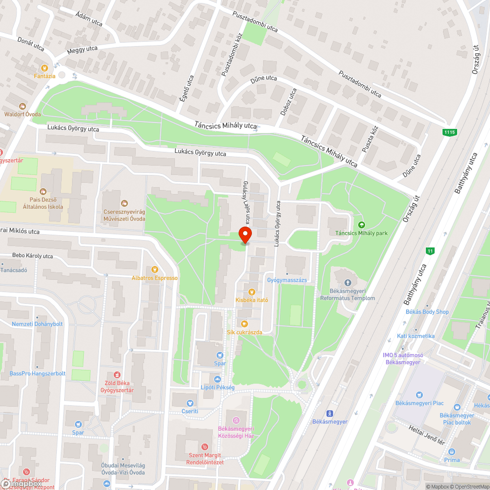 Elhagyott Opel bejelentés helye