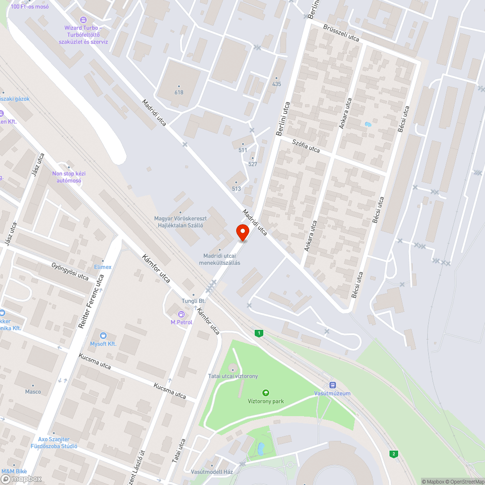 Keskeny kerékpárút bejelentés helye