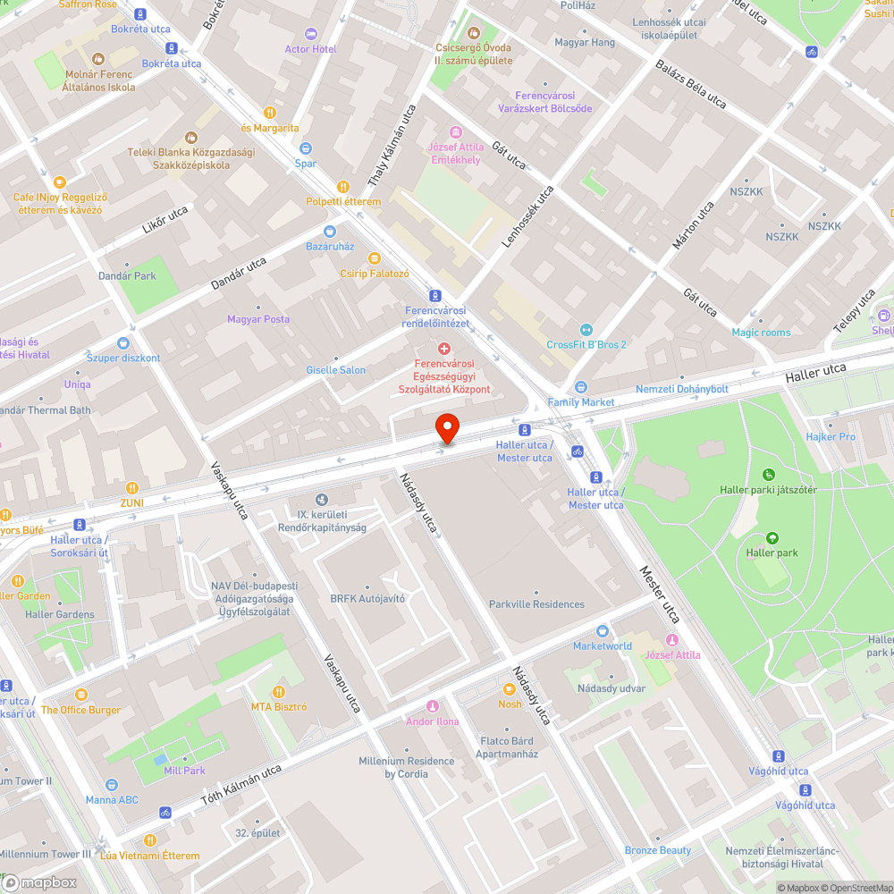 Haller utca építkezés bejelentés helye