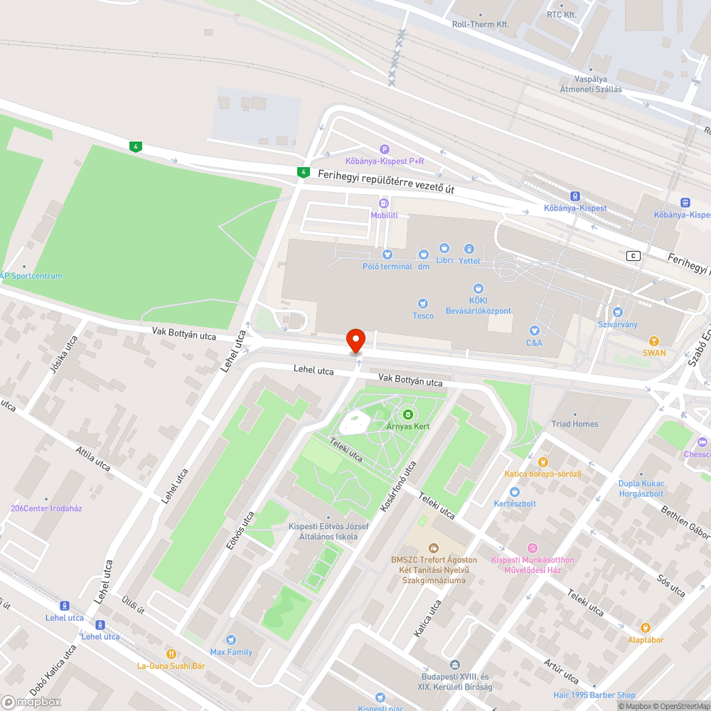 Útburkolati jelek pótlása bejelentés helye