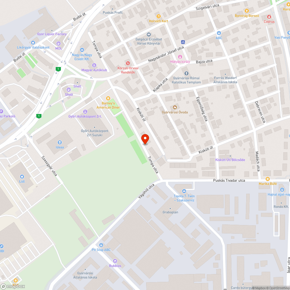 Aknafedél bejelentés helye