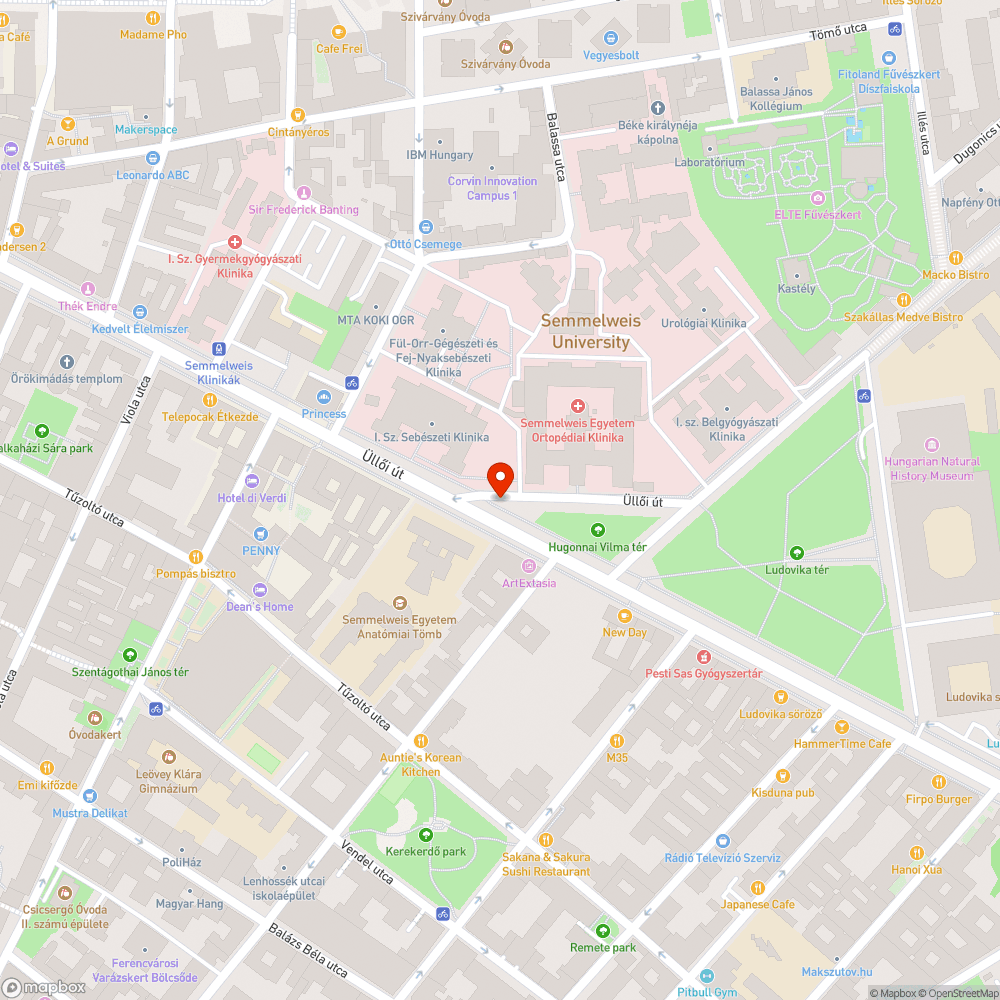 Viharban megrongálódott fa bejelentés helye