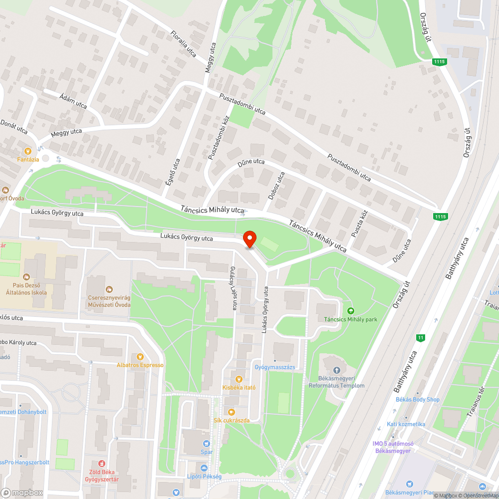 Elhagyott autók, Lukács György utca bejelentés helye