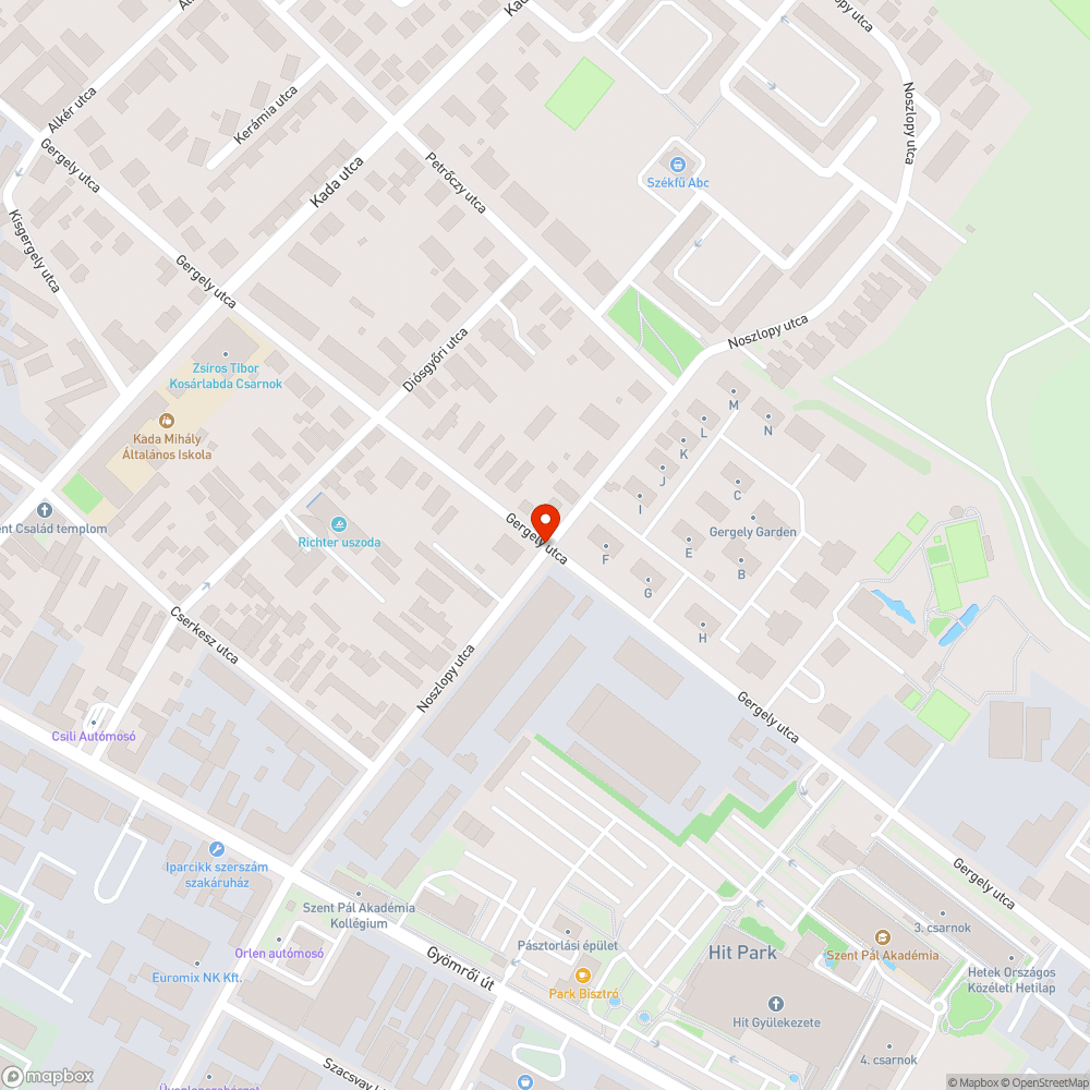 Ferde poller bejelentés helye