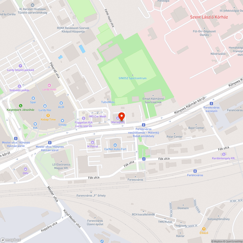 Fedlap sarka megsüllyedt, mellette a járda beszakad bejelentés helye