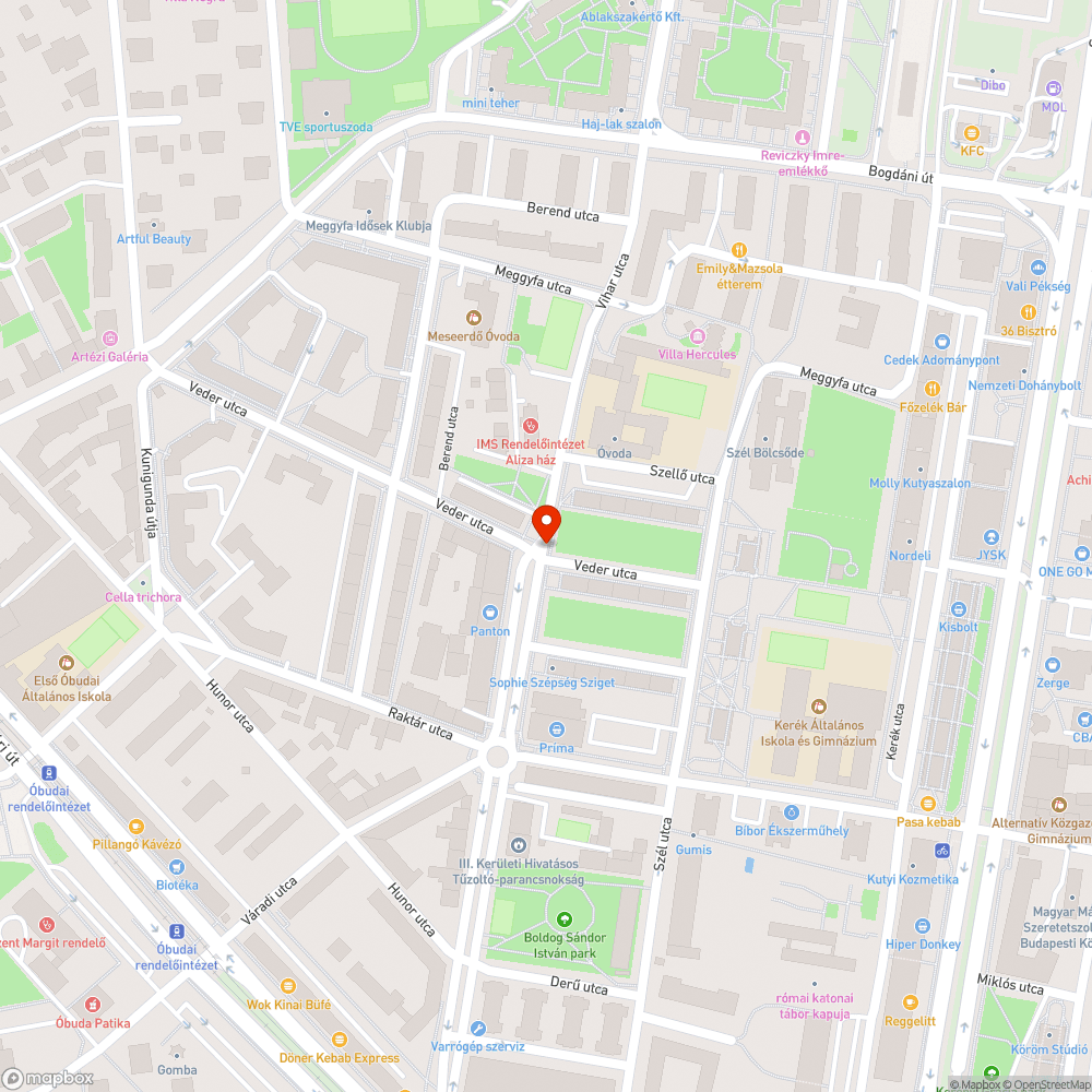 Mély kátyú bejelentés helye