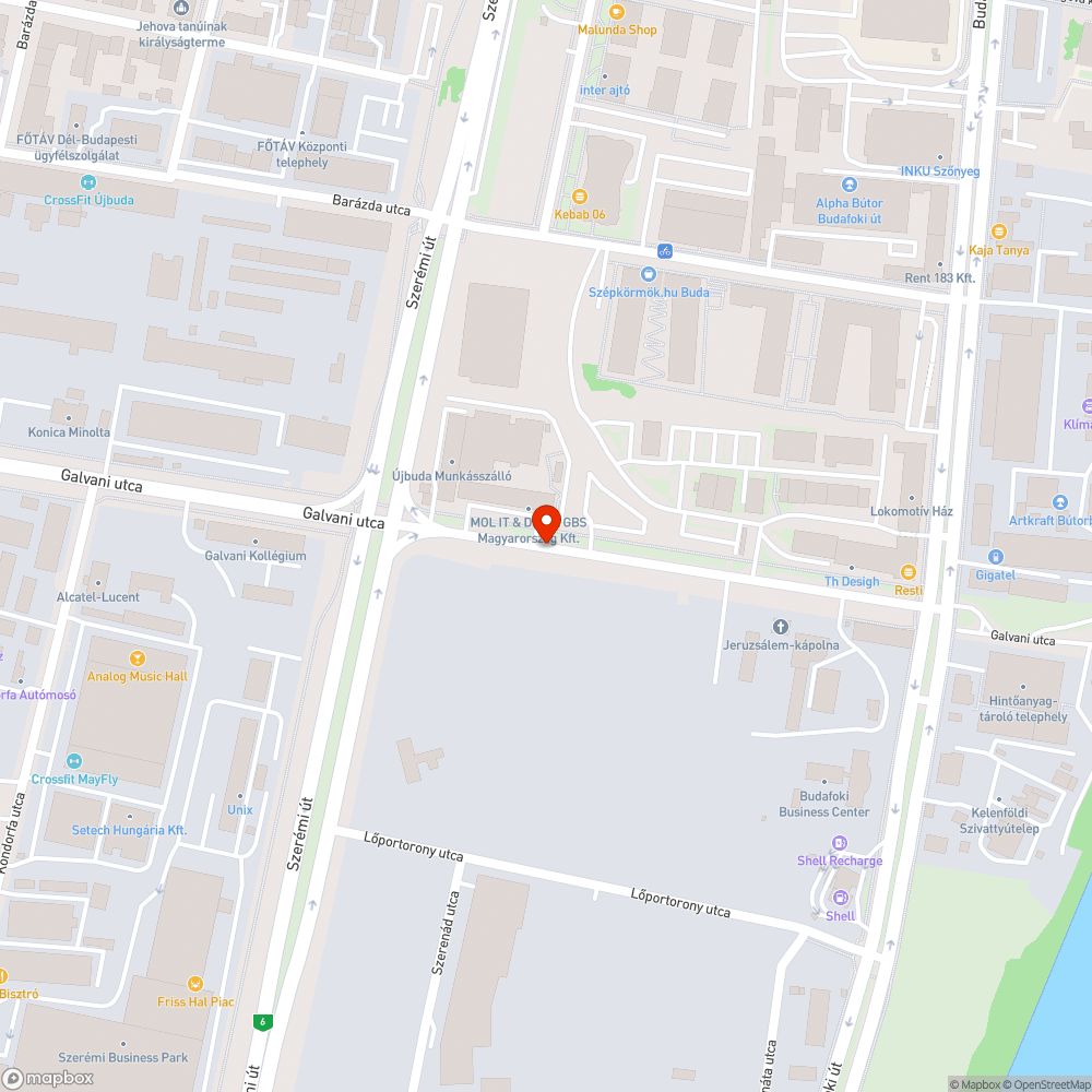 Budafoki betoncsíkjai bejelentés helye