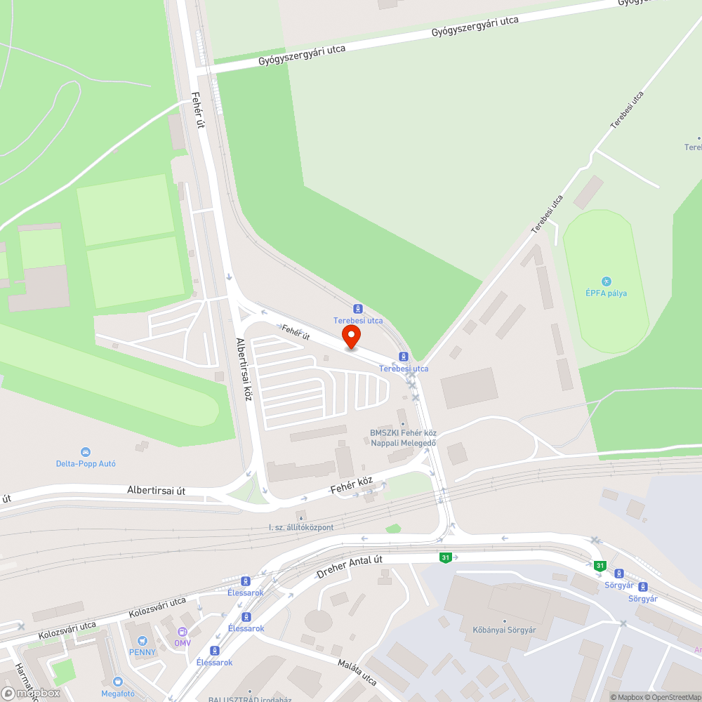 Öreg főútvonal tábla bejelentés helye