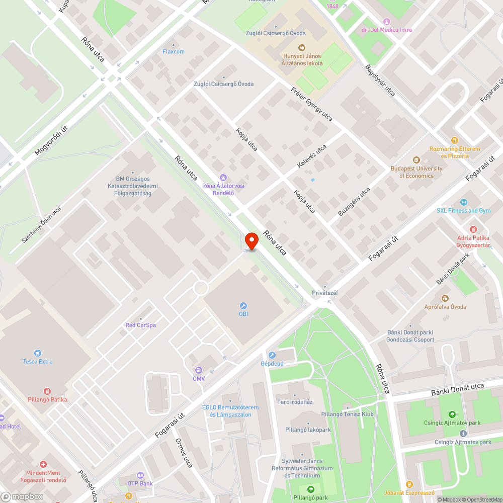 Nehezen belátható bejelentés helye