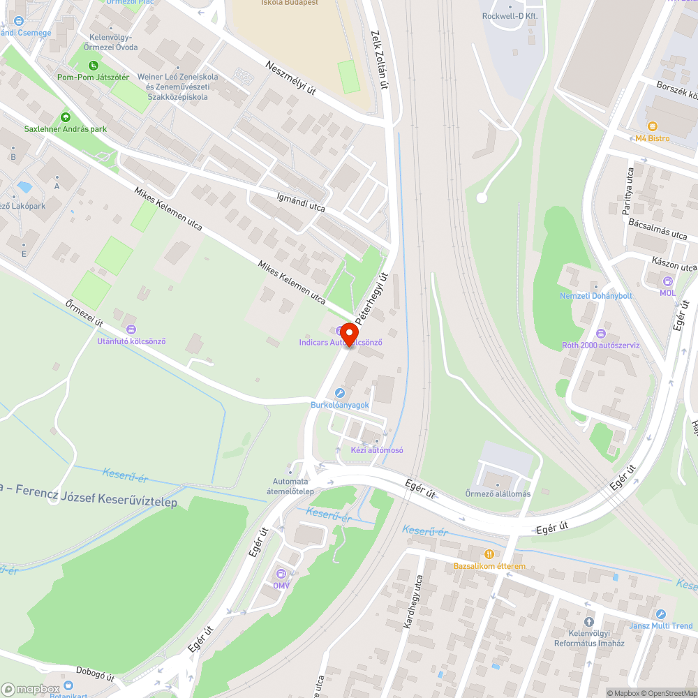 Sérült tűzcsap bejelentés helye