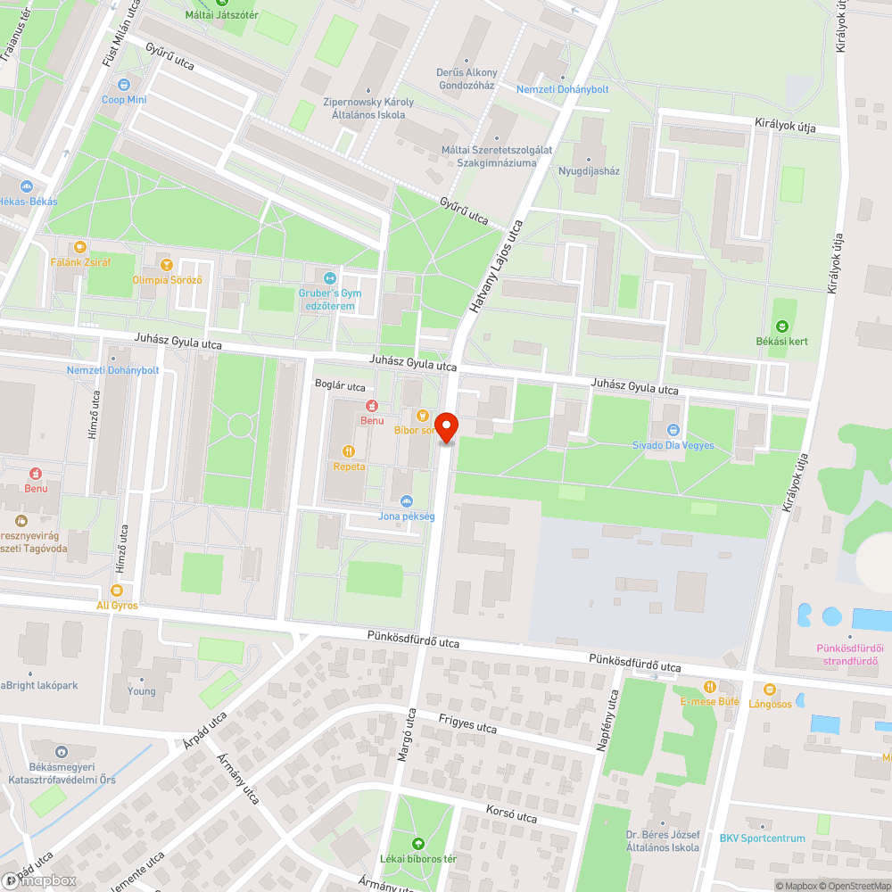 Szemét bejelentés helye