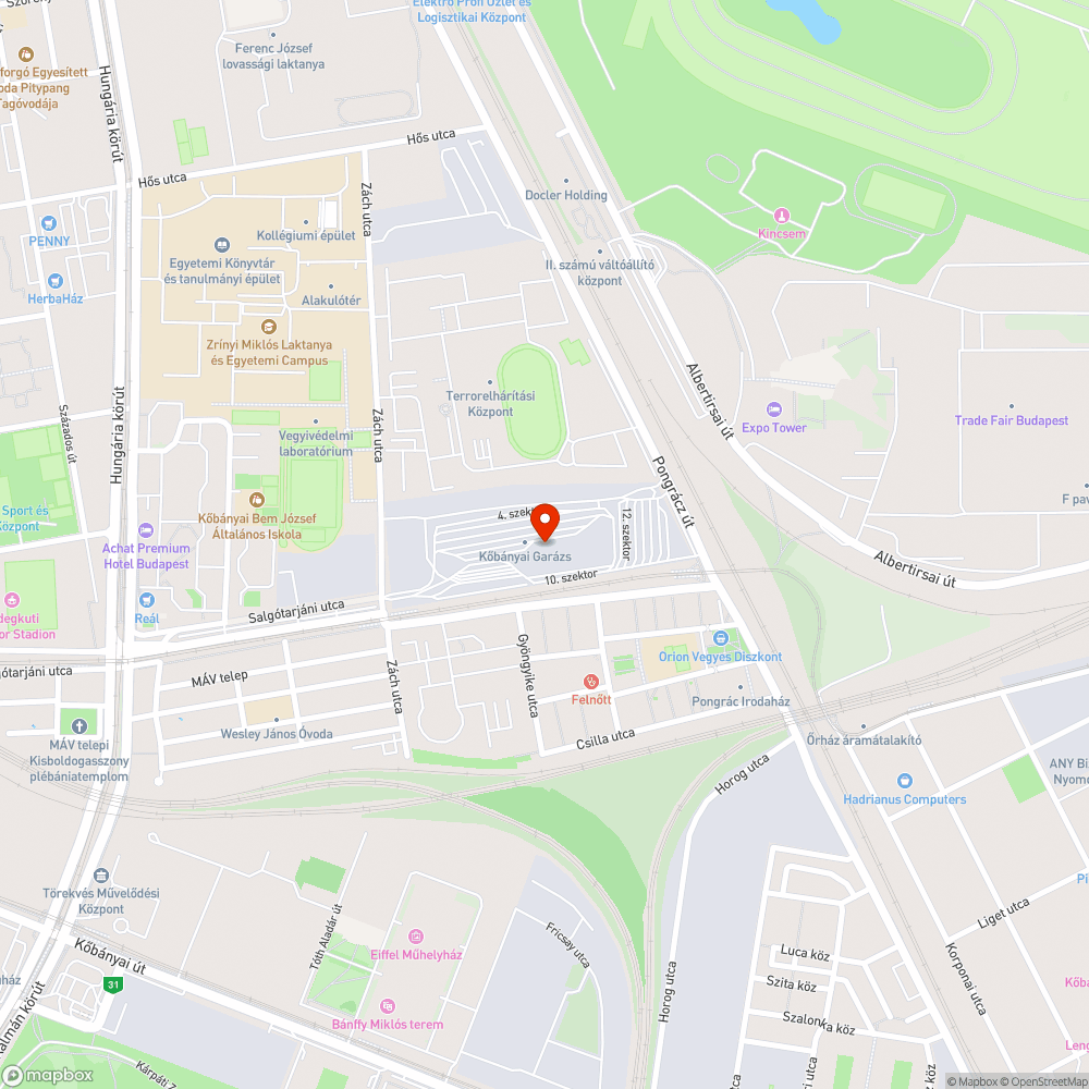 Szétesett kijelző bejelentés helye