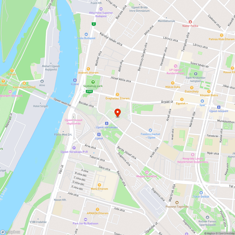 Tócsa Újpest-városkapu metróállomás bejáratánál bejelentés helye