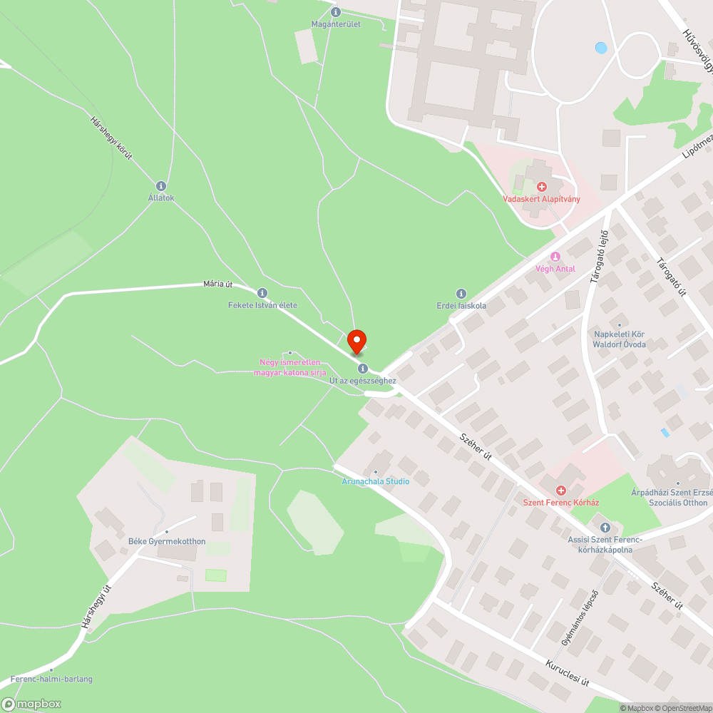 Graffitis sorompó a Széher út végén bejelentés helye