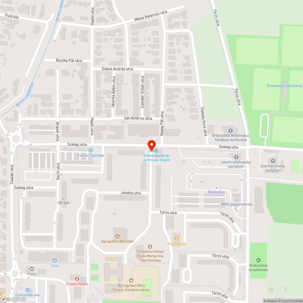 Kiégett izzó bejelentés helye