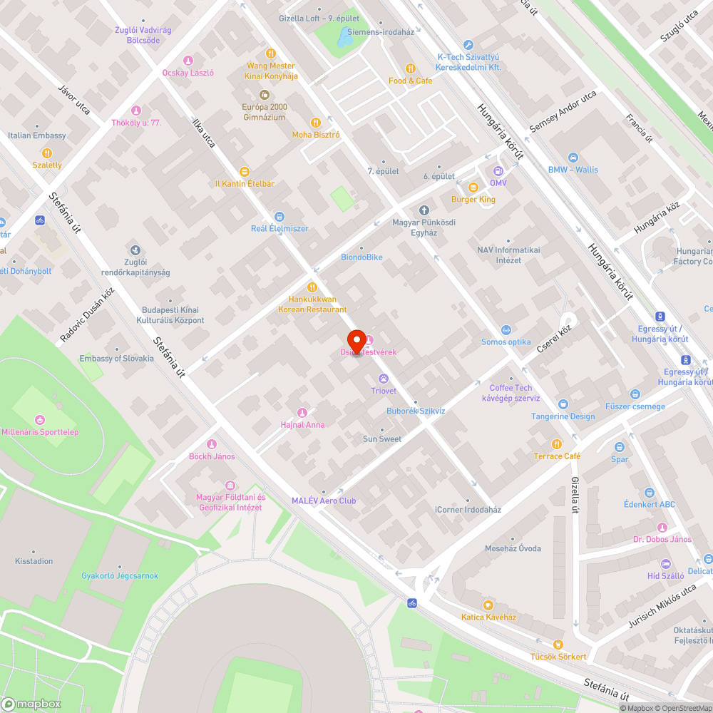 beszakadt útburkolat bejelentés helye