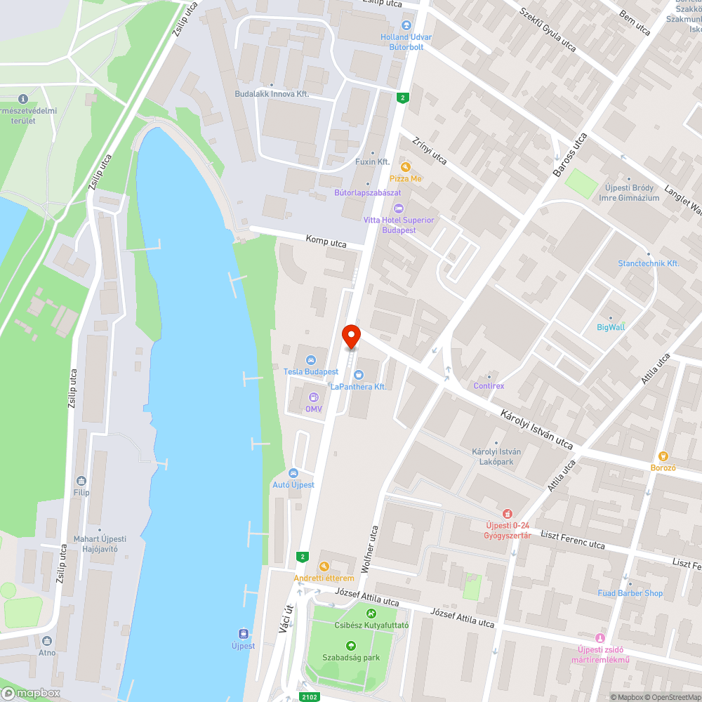 Összetört buszmegálló bejelentés helye