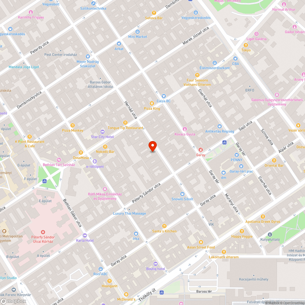 Elhagyott telefonfülke bejelentés helye